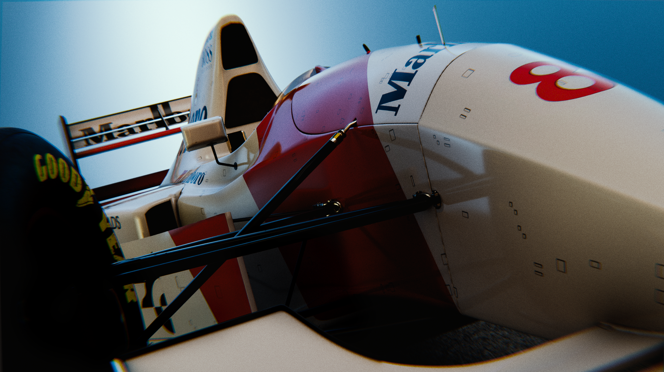 Retro Formula 1 Car Render with LightMonkey HDR