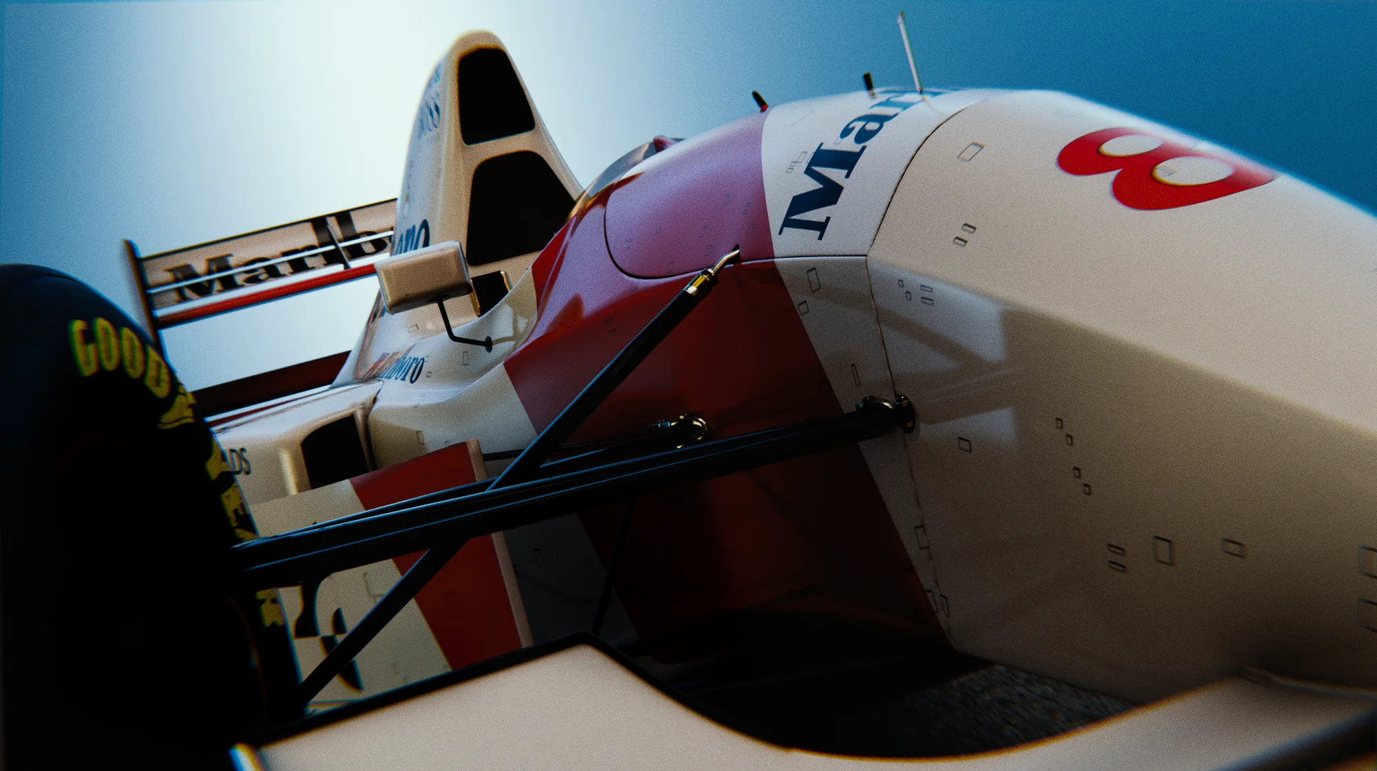 Retro Formula 1 Car Render with LightMonkey HDR